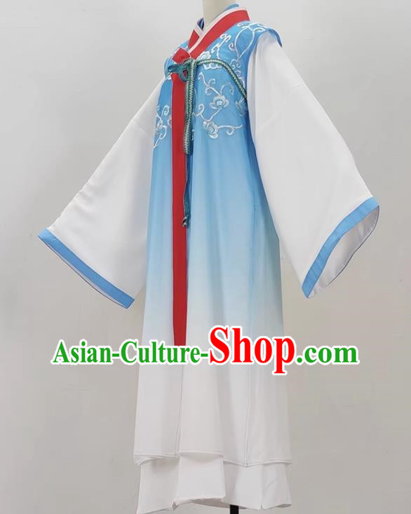 Light Blue Drama Chunxiang Chuan Costumes Ancient Costumes Yue Opera Costumes Menglong Xiaosheng Clothes Huangmei Opera Vests Opera Costumes