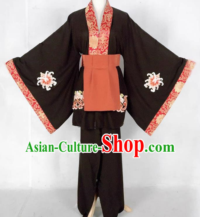 Black Drama Zhu Bajie Costumes Ancient Costumes Shaoxing Opera Huangmei Opera Costumes Large Sleeved Xiaosheng Clothes