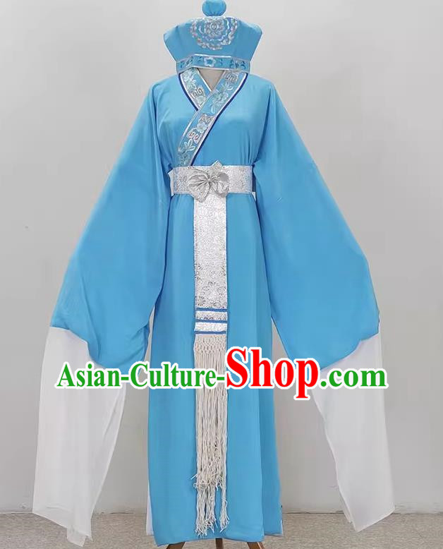 Silk Flower Delivery Club Embroidered Slant Collar Xiaosheng Yi Costume Drama Opera Yue Opera Cantonese Opera Qiong Opera Huangmei Opera