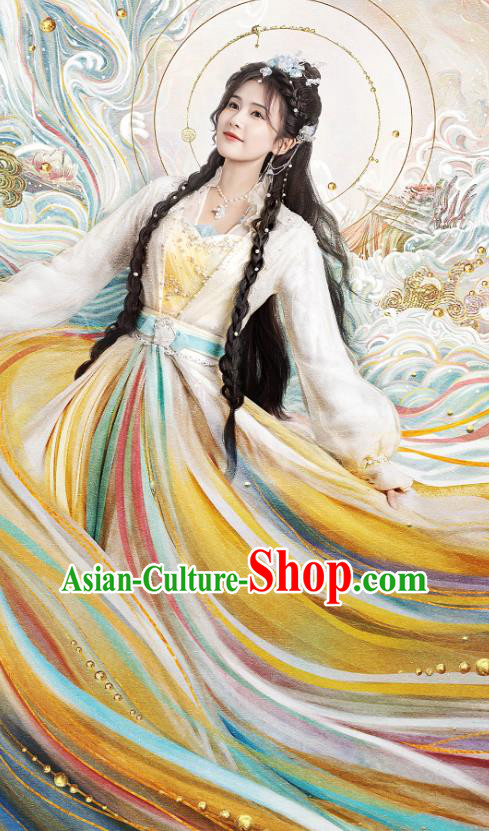 Till The End of The Moon Princess Li Susu Replica Costumes China Xianxia TV Series Ancient Goddess Dress Clothing