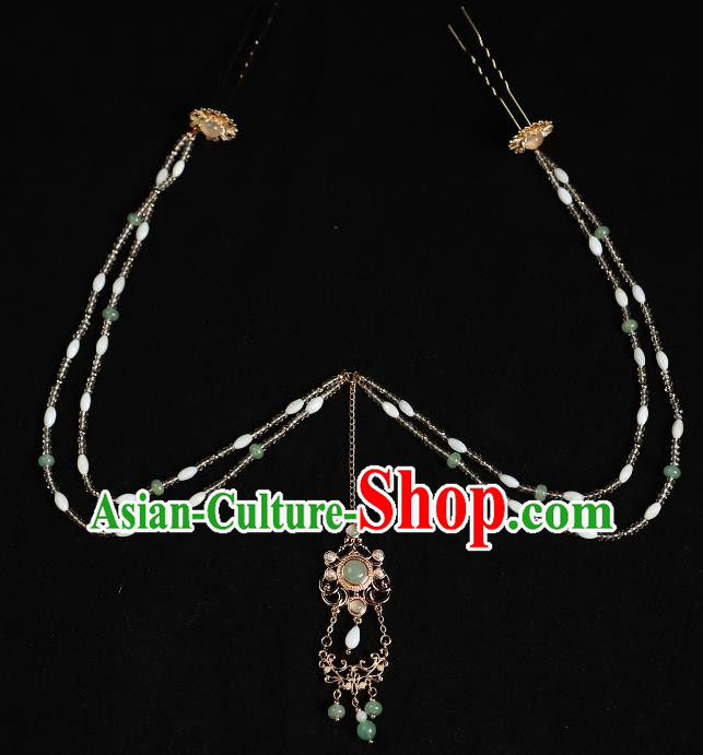 China Ancient Empress Hair Jewelry Handmade Song Dynasty Princess Hairpins Hanfu Headband