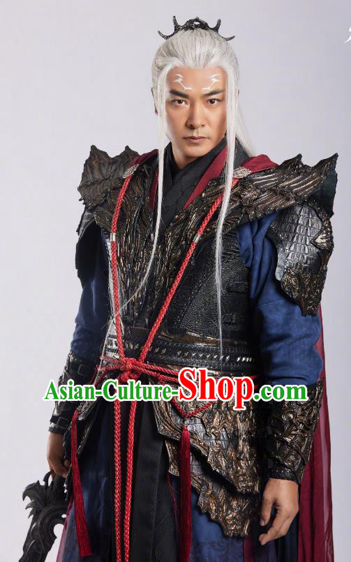 Till The End of The Moon Warrior God Di Min Replica Clothing China Xianxia TV Series Ancient General Costumes