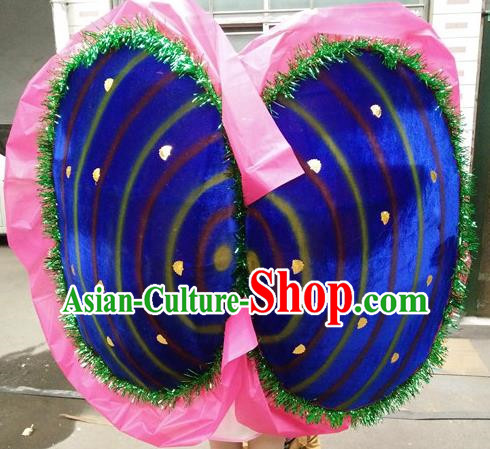 Blue Clam Shell Performance Props River Clam Dance Flower Clam Stage Performance Snipe and Clam Fight Shell Clam Props Social Fire Props