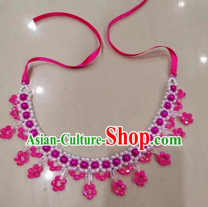 Pink Yangko Series Accessories Princess Style Forehead Chain Necklace Set Duo Opera Necklace Forehead Chain