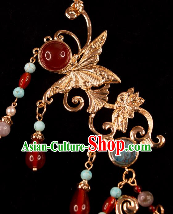 China Ming Dynasty Court Woman Jewelry Handmade Hanfu Necklace Ancient Empress Necklet