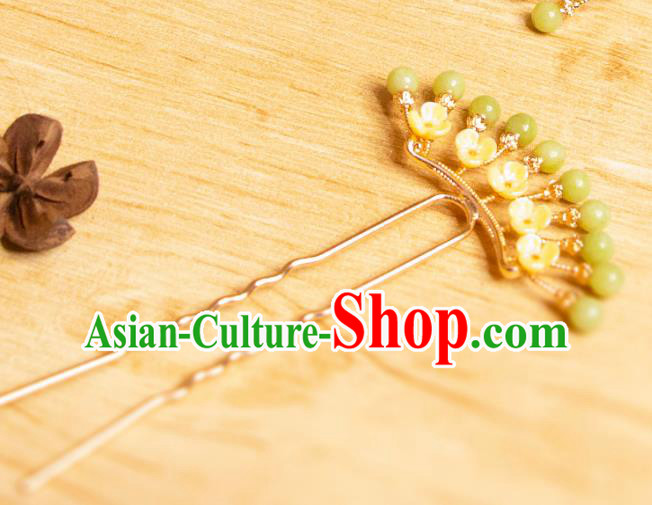 China Handmade Hanfu Fragrans Hair Stick Ancient Princess Hair Jewelry Song Dynasty Young Lady Hairpin