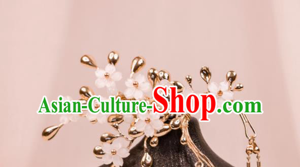 China Handmade Hanfu Ear Jewelries Ancient Fairy Earrings Tang Dynasty Princess Ear Accessories