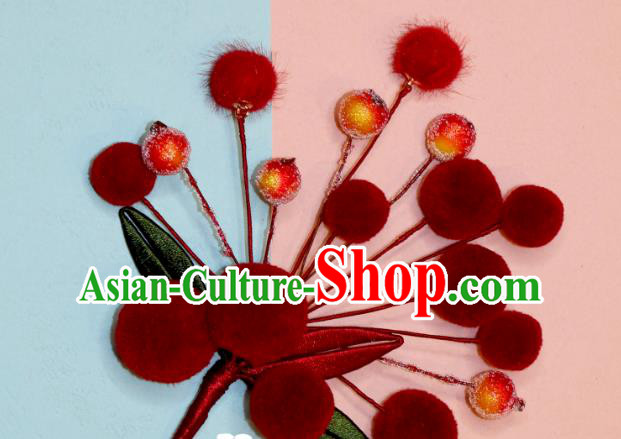 China Handmade Hanfu Hair Stick Ancient Young Woman Hair Jewelry Ming Dynasty Princess Hairpin