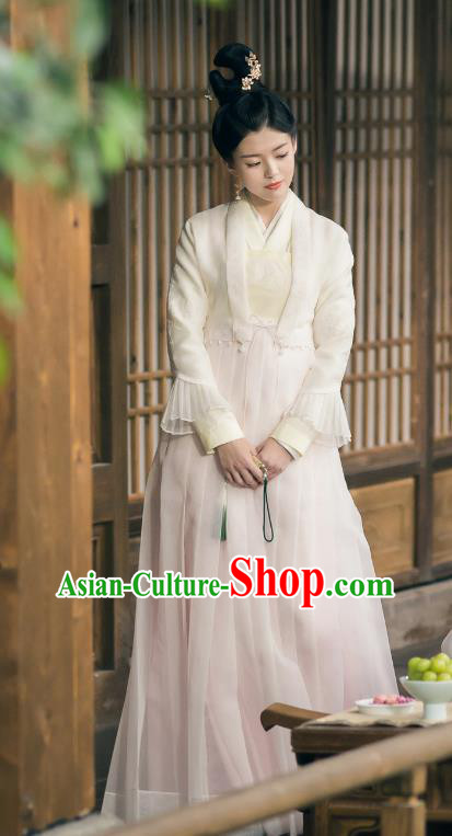 TV Drama Unchained Love Servant Girl Dresses Chinese Traditional Woman Hanfu Clothing Ancient Young Lady Costumes