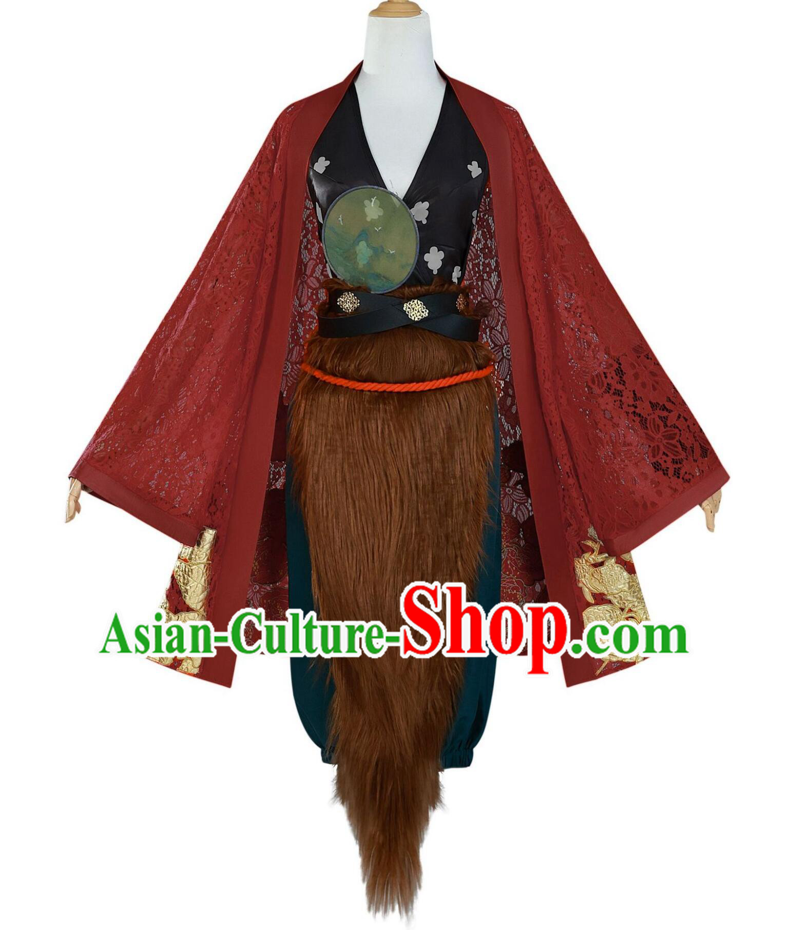 Journey to the West Goddess Dress Halloween Cosplay Costume Black Myth Wukong Pingping Fox Clothing