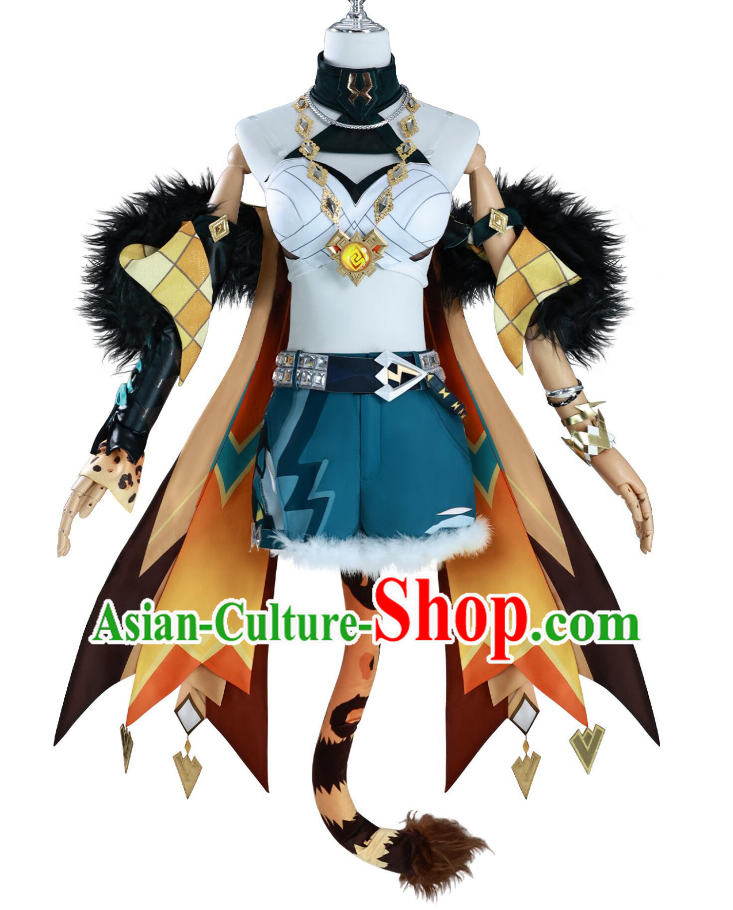 Genshin Impact Hinonen Outfit Halloween Cosplay Costume Comic Con Clothing