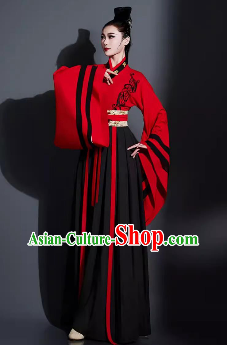 Traditional Hanfu Dance Clothing China Classical Dance Dress Chinese Umbrella Dance Fan Dance Costume