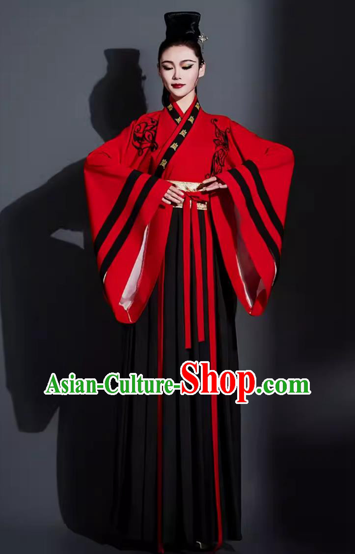 Traditional Hanfu Dance Clothing China Classical Dance Dress Chinese Umbrella Dance Fan Dance Costume