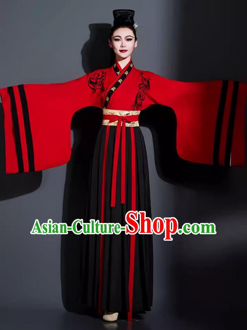 Traditional Hanfu Dance Clothing China Classical Dance Dress Chinese Umbrella Dance Fan Dance Costume