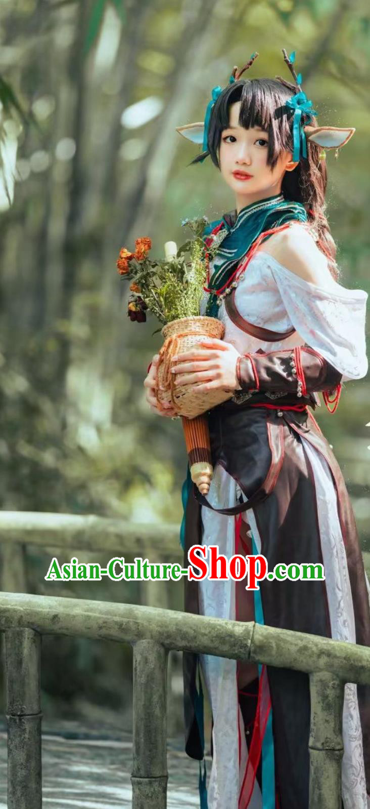 China Online Game Sword Heroes Fate Beitian Medical Sect Young Woman Dress Ancient Chinese Swordswoman Cosplay Costume