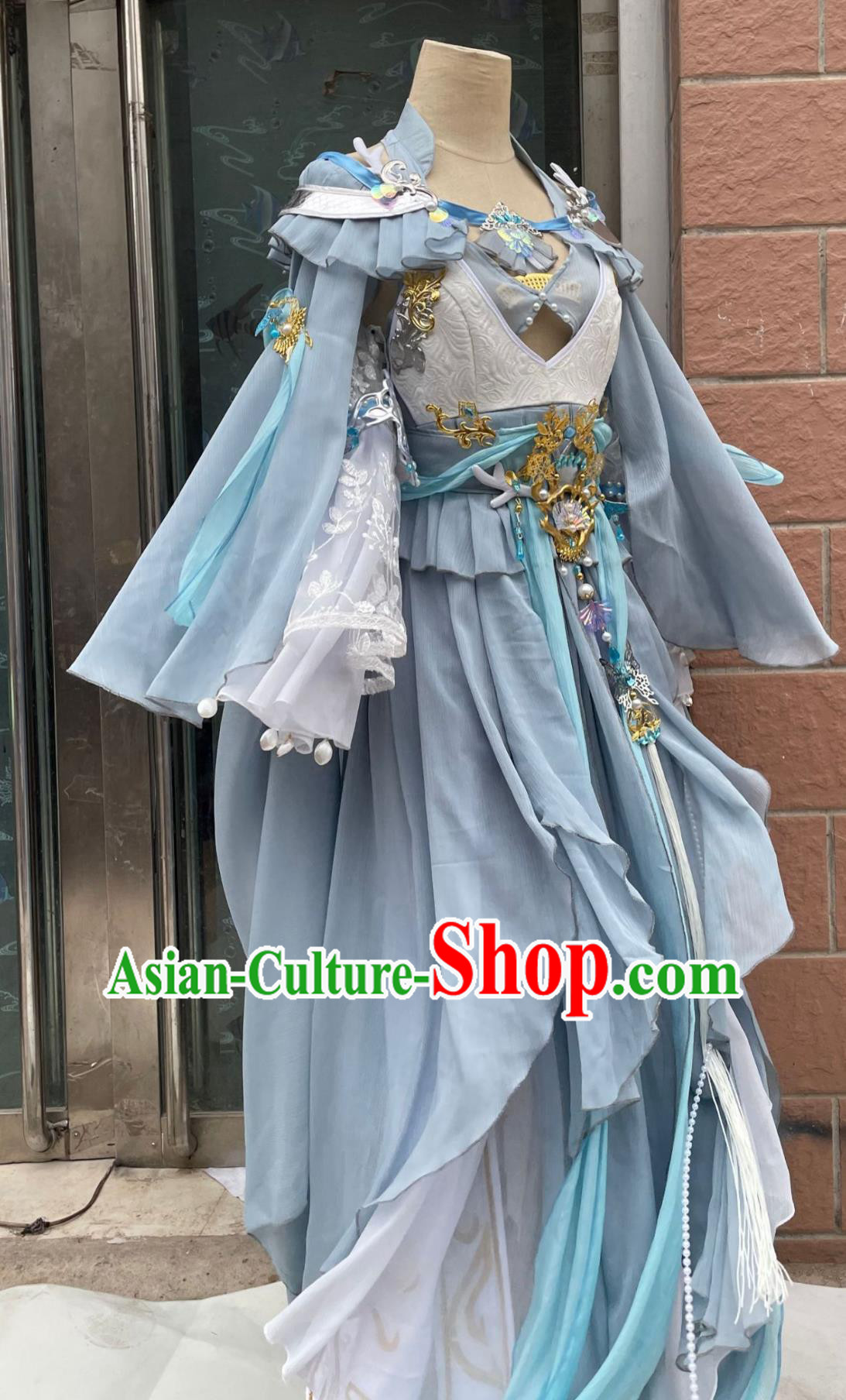 Ancient Chinese Cosplay Fairy Costume China Online Game Sword Heroes Fate PengLai Young Lady Dress