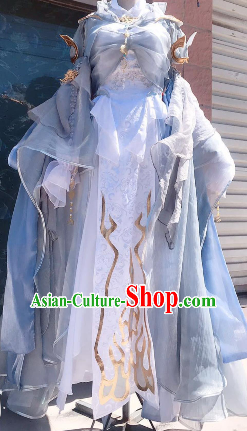 Cosplay Online Game Sword Heroes Fate Penglai Princess Costume China Wuxia Swordswoman Dress Ancient Chinese Fairy Clothing