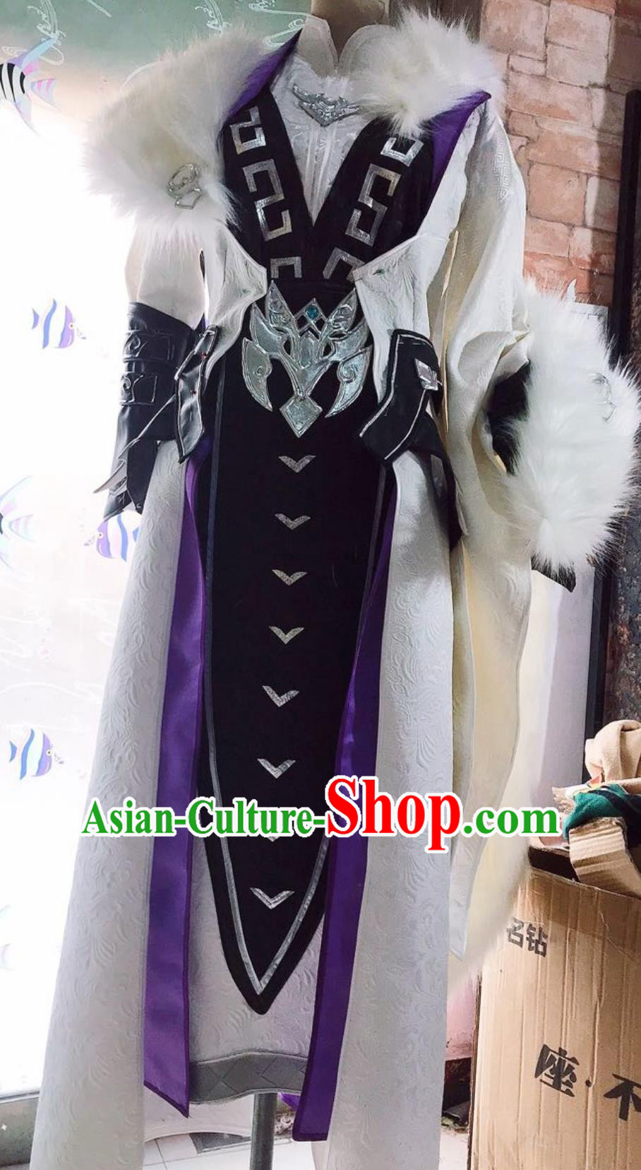 Cosplay Online Game Sword Heroes Fate Baodao Villa Hero Costume China Wuxia Warrior Outfit Ancient Chinese Swordsman Clothing
