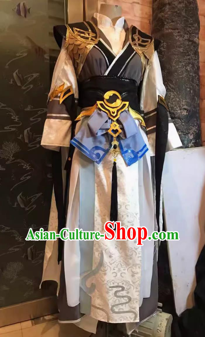 Cosplay Online Game Sword Heroes Fate Chunyang Temple Young Hero Costume China Wuxia Warrior Outfit Ancient Chinese Clothing