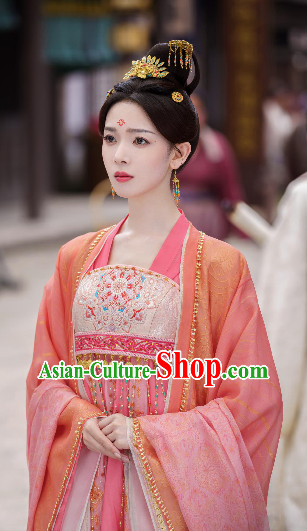 Ancient China Court Lady Clothing Traditional Chinese Tang Dynasty Woman Hanfu Dress TV Series Drama Follow Your Heart Princess Jiang Suo Luo Costume