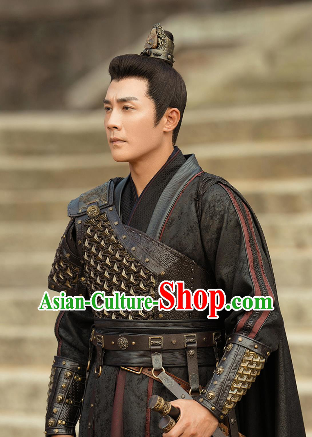 Traditional Chinese Tang Dynasty General Armor TV Series Drama Go East Warrior Wang Kung Wu Costume Ancient China Hero Clothing