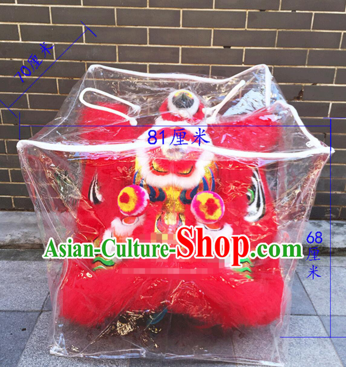 Professional Lion Head Waterproof Bag Lion Dance Costumes Package Bag