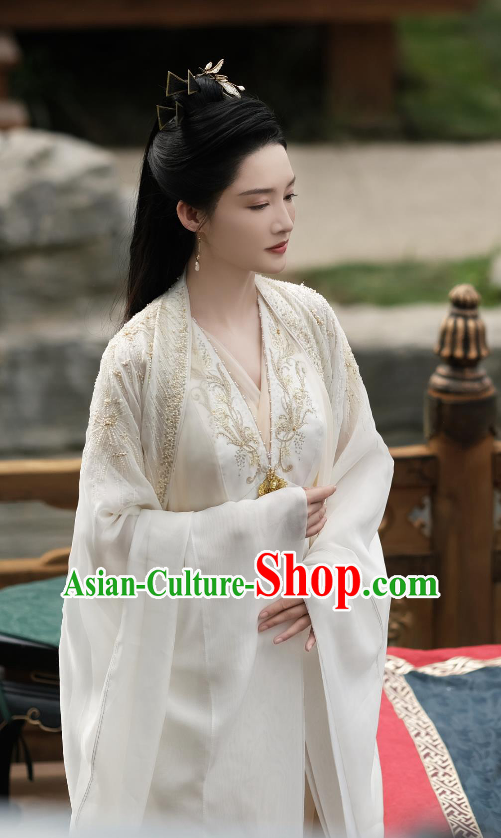 Ancient China Noble Lady Clothing Traditional Chinese Hanfu Dress TV Series Qing Yu Nian Princess Lin Wan Er Costume