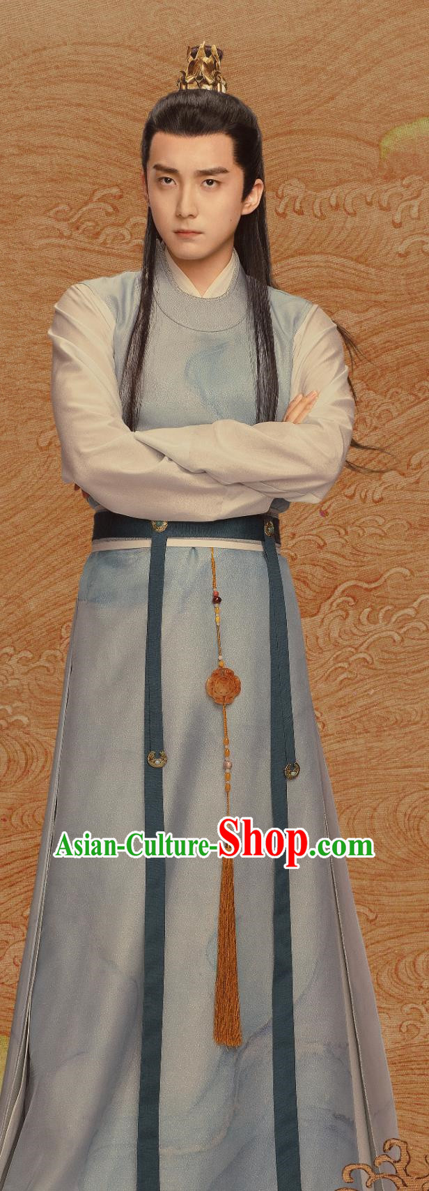 Traditional Chinese Scholar Hanfu TV Series Joy of Life Third Prince Li Cheng Ping Costume Ancient China Young Childe Clothing