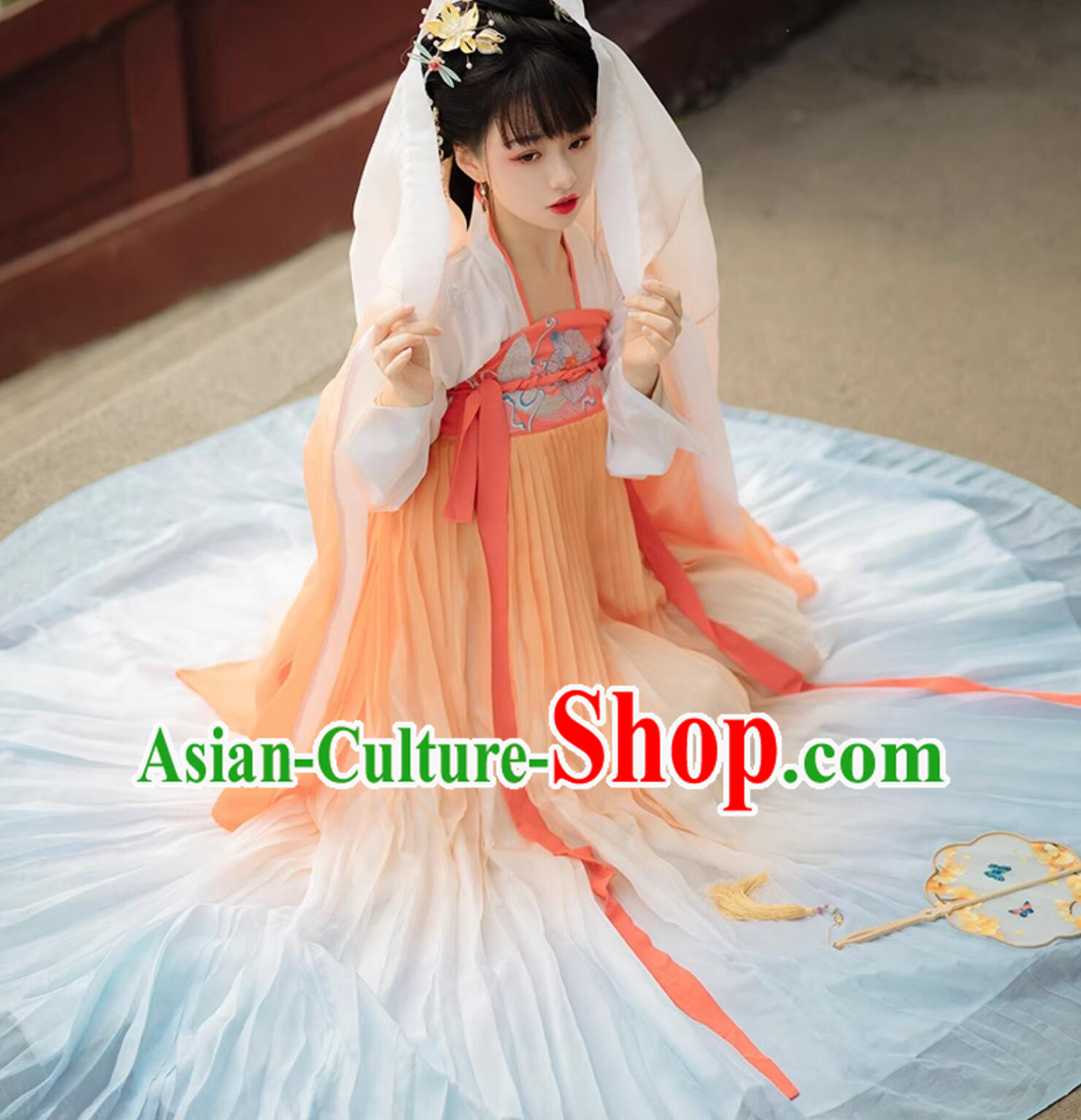 Traditional Chinese Clothing Tang Dynasty Princess Hanfu Dress Ancient China Young Lady Costume