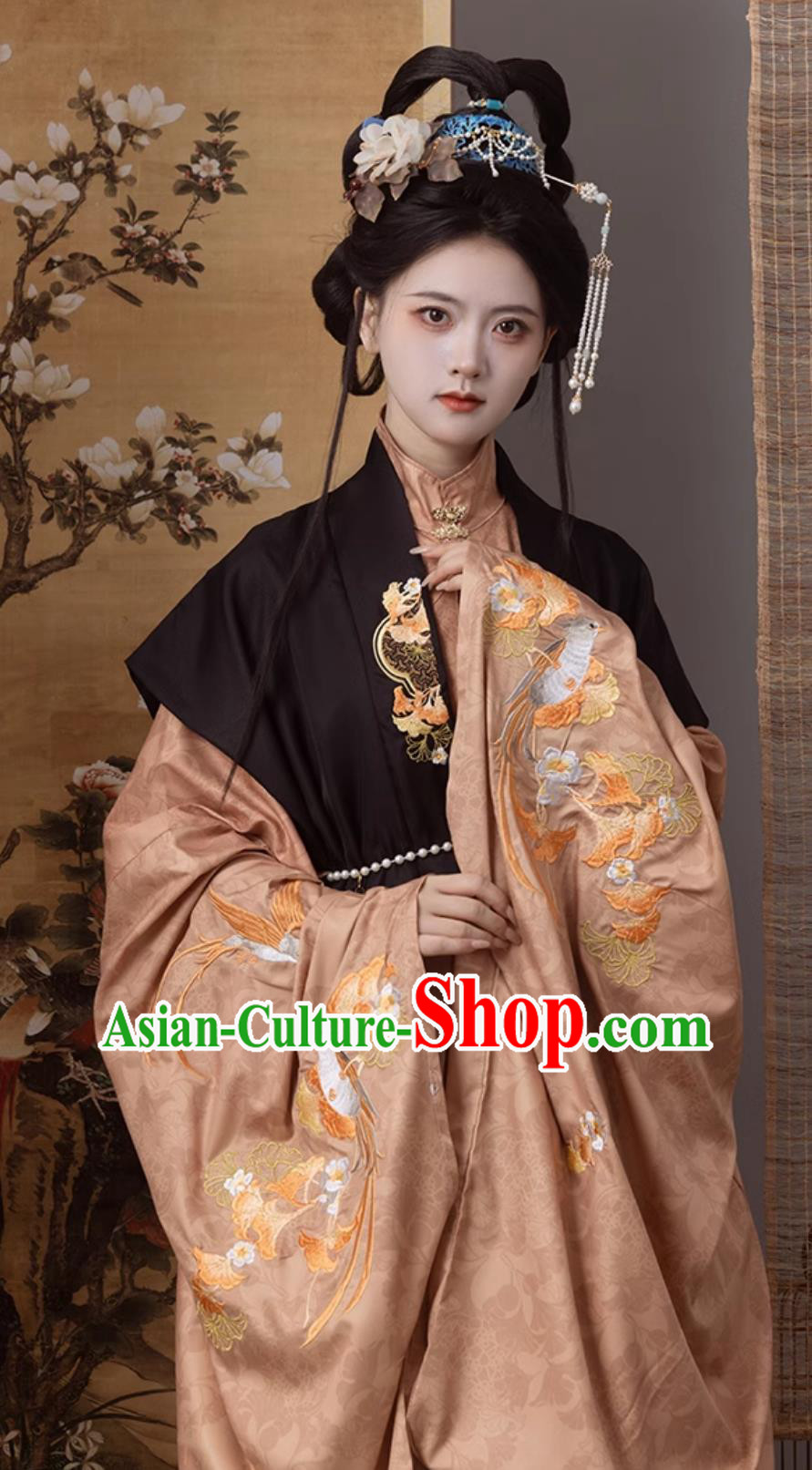 Chinese Ming Dynasty Embroidered Clothing Ancient China Princess Costume Traditional Hanfu Dress Complete Set