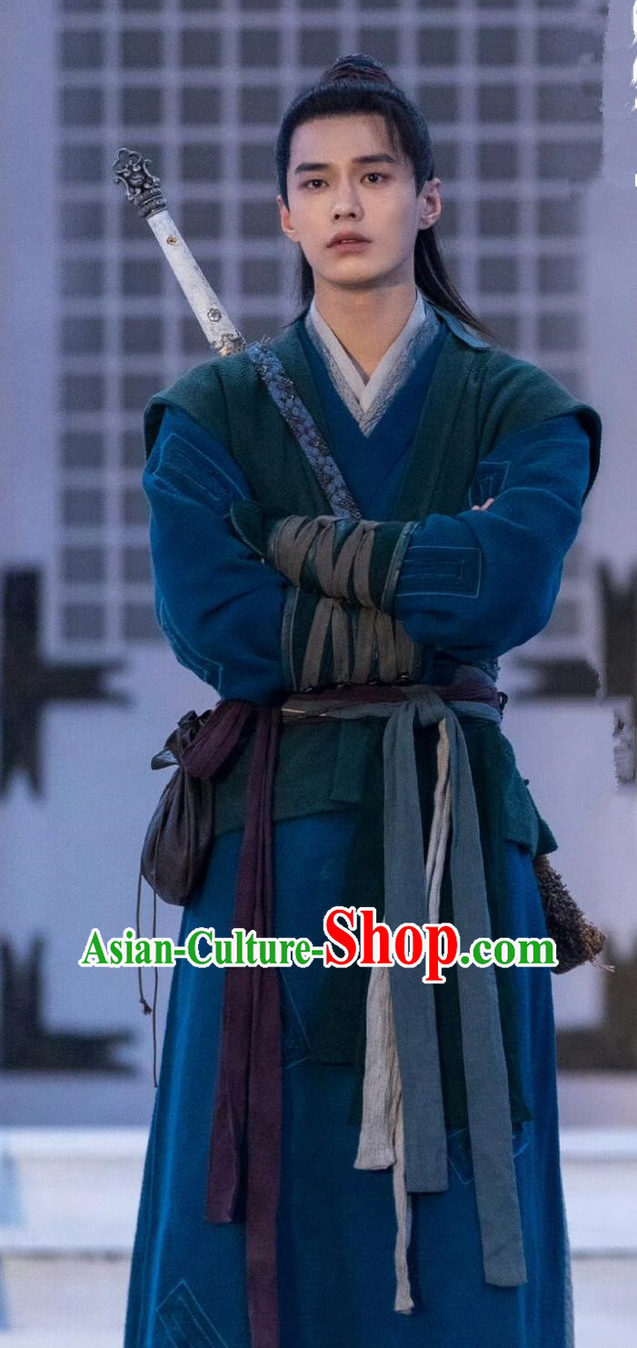 Traditional Chinese Xianxia Drama Young Hero Garment TV Series Sword and Fairy Li Xiao Yao Costume Ancient China Swordsman Clothing