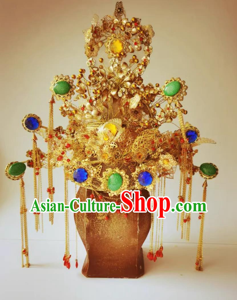 Chinese Traditional Hanfu Wedding Hair Accessories Ancient China Court Woman Phoenix Coronet Handmade Tang Dynasty Empress Headwear