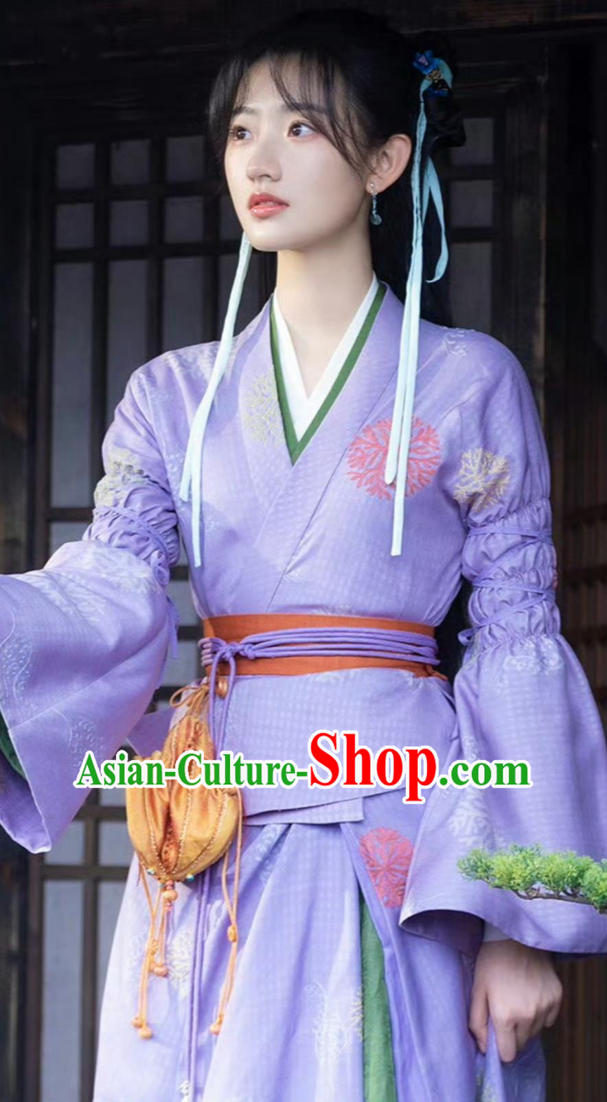 Ancient China Ethnic Princess Clothing Traditional Chinese Xianxia Drama Young Lady Purple Dress TV Series Sword and Fairy Zhao Ling Er Costume