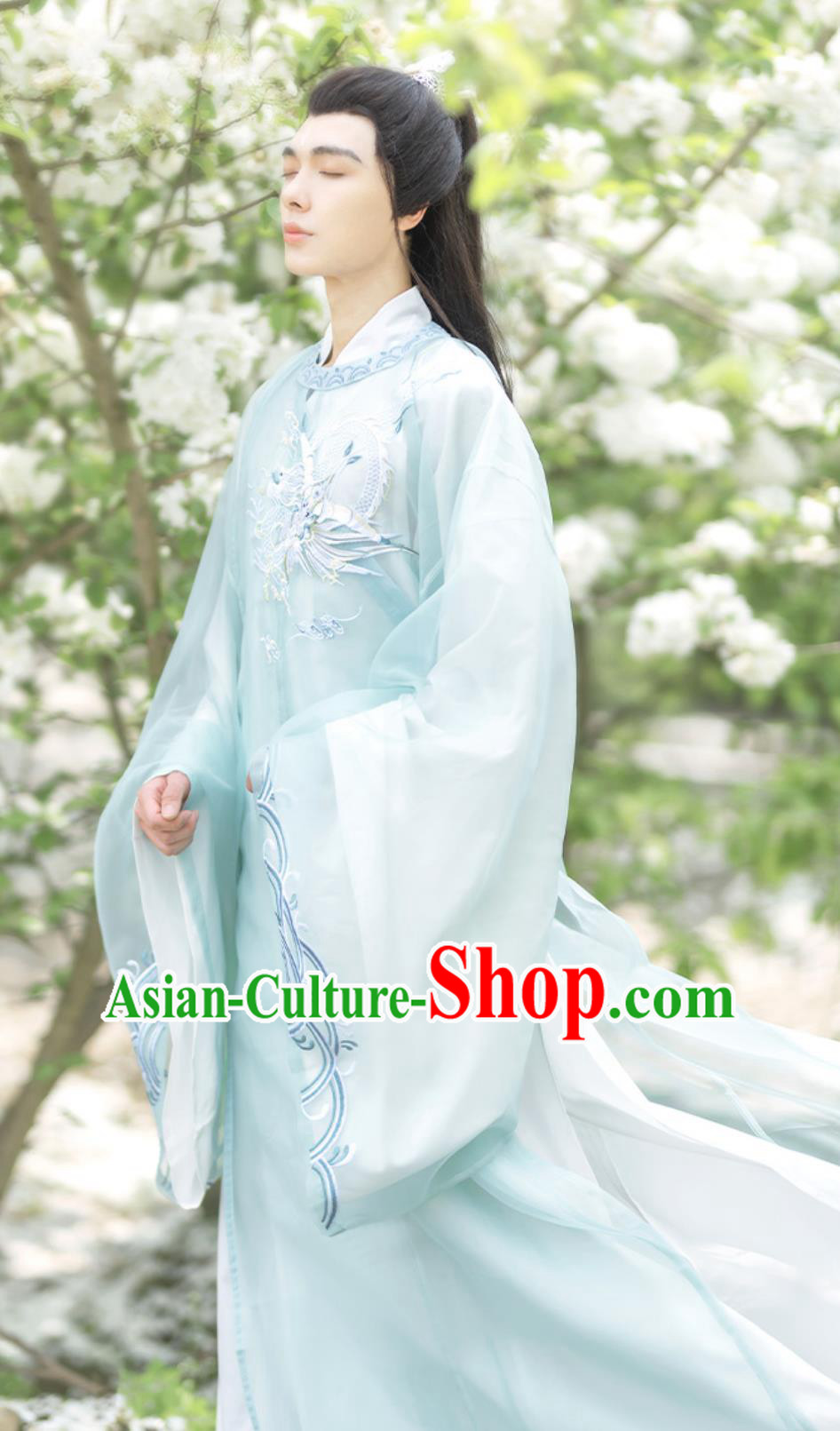 Traditional Chinese Tang Dynasty Young Childe Embroidered Clothing Light Green Hanfu Dress Ancient China Royal Prince Costume