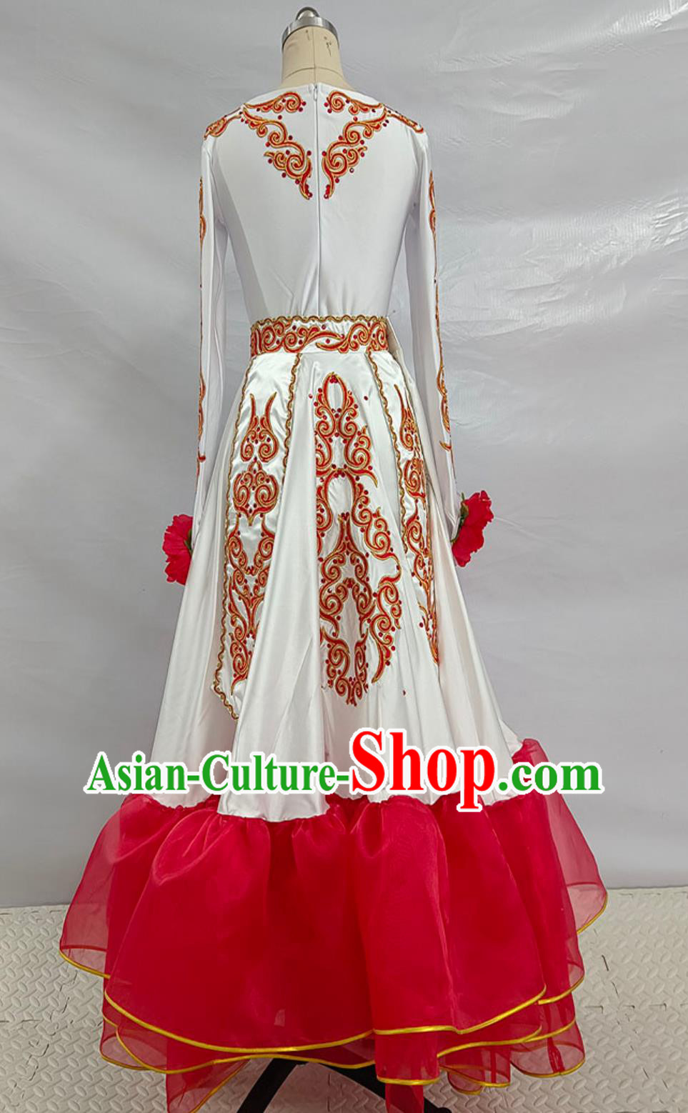 Chinese National Dance Costume Kazak Nationality Dance Dress Taoli Cup Competition Clothing