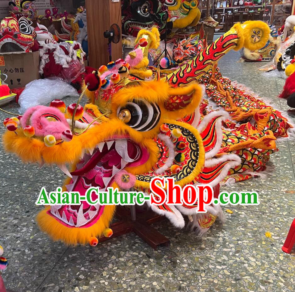 Chinese New Year Parade Dragon Dance Costume Celebration Giant Dragon Handmade Traditional Dragon Dancing Props