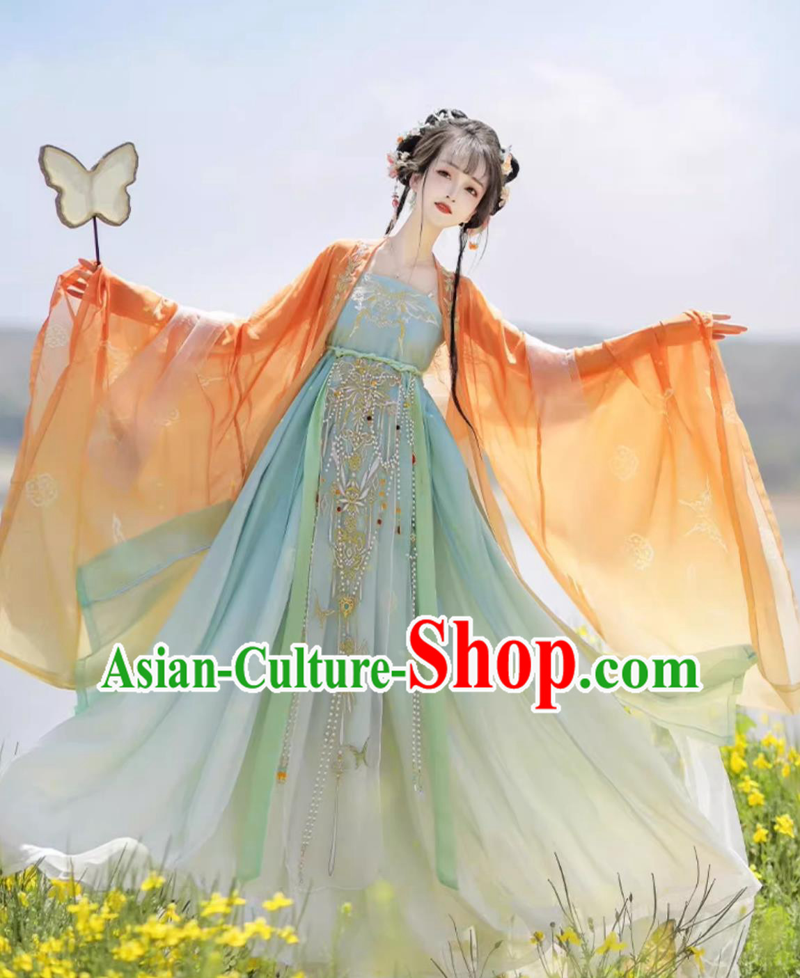 Traditional Chinese Hanfu Dress Ancient China Royal Princess Costume Tang Dynasty Court Woman Clothing