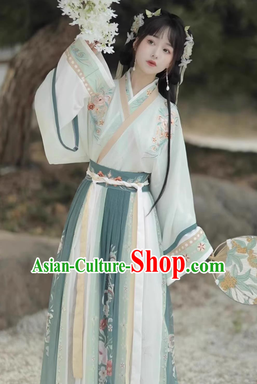 Chinese Jin Dynasty Court Lady Clothing Traditional Blue Hanfu Dress Ancient China Princess Costume