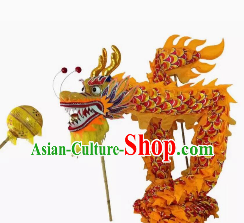Chinese New Year Performance Dragon Dance Costumes Complete Set for Three People