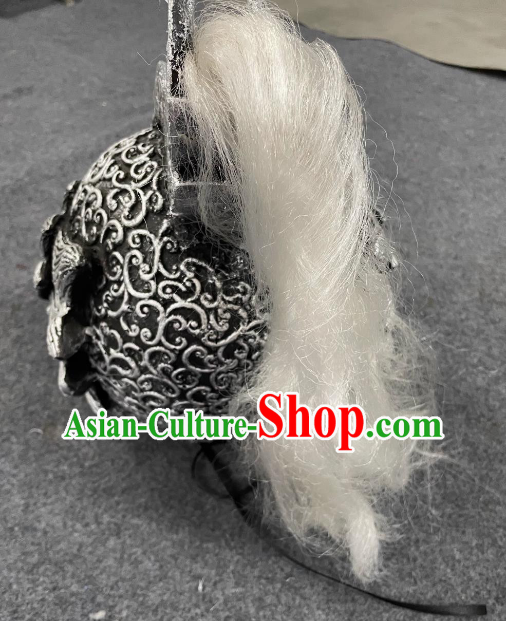 Three Kingdoms Period Zhao Zilong Hat Chinese Traditional Headwear Ancient China General Helmet