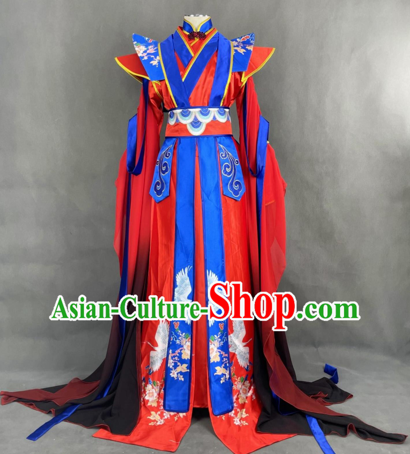 Top Cosplay Xie Lian Wedding Costume Ancient China Swordswoman Clothing Traditional Chinese Red Hanfu