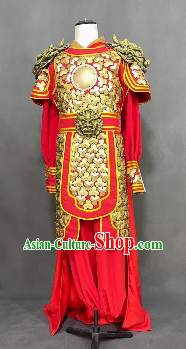 Traditional Female Armor Chinese Northern Dynasty Hua Mu Lan Costume Ancient China General Clothing