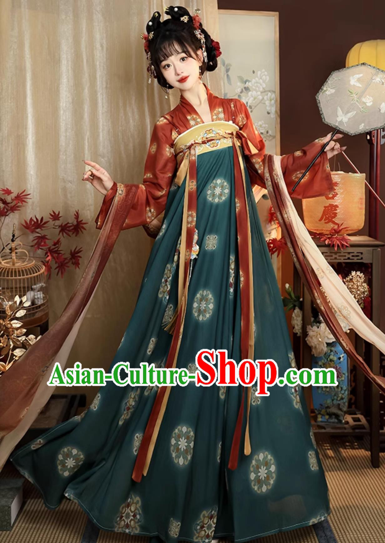 Ancient China Princess Costume Chinese Traditional Hanfu Dress Tang Dynasty Palace Lady Clothing