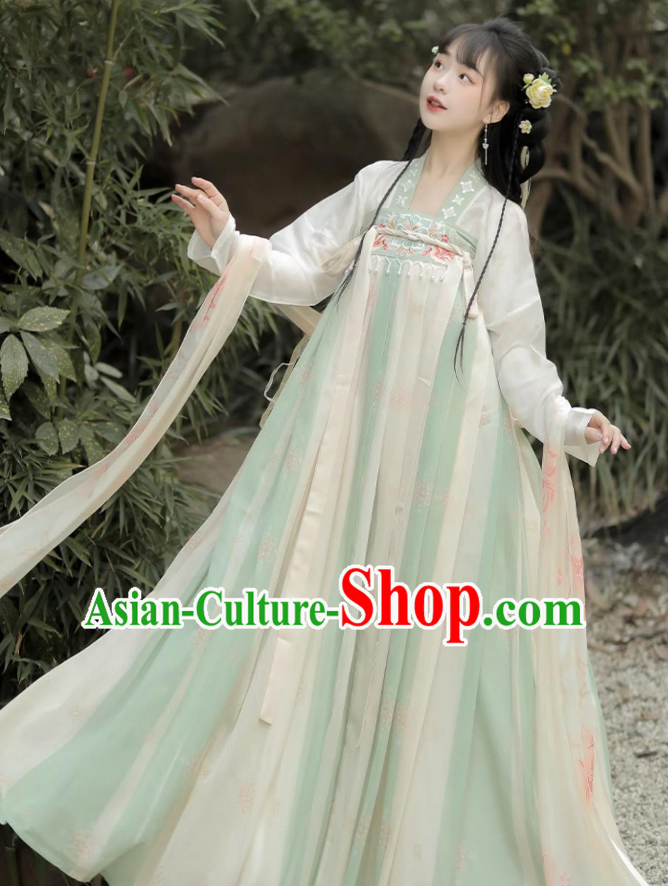 Chinese Tang Dynasty Palace Lady Clothing Ancient China Princess Costume Traditional Female Hanfu Dress