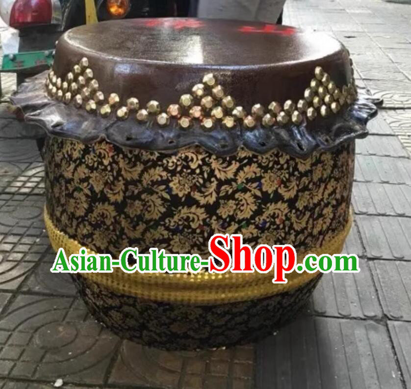 Chinese Dragon Dance Lion Dance Drum Handmade Cowhide Drum Complete Set