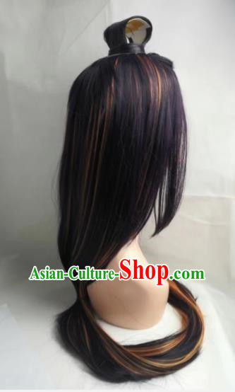 League of Legends Divine Phoenix Walker Seraphine Cos Wig Dark Purple Bleached And Dyed