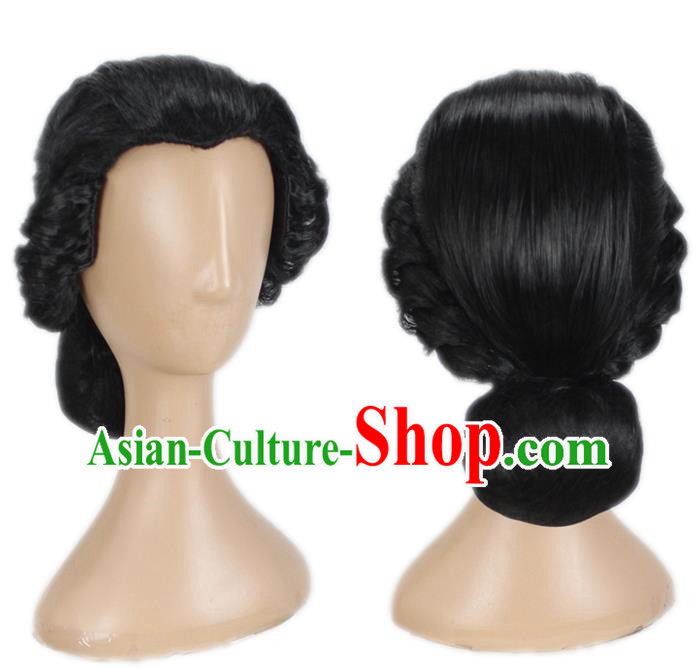 COS Avatar Guvira Hair Bun Black Women Cosplay Wig