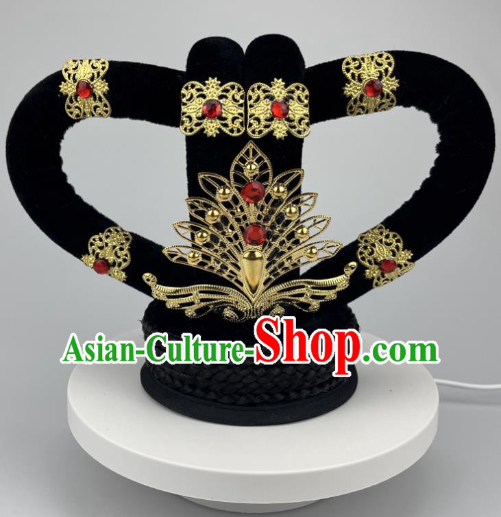 Dunhuang Feitian Headdress Auspicious Goddess Hair Accessories Dance Wig Rebound Pipa Ethnic Dance Of Yunchuan Hair Bag Jewelry