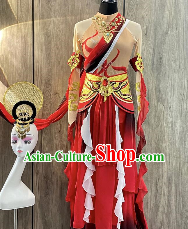 Classical Dance Folk Dance Dunhuang Feitian Dance Performance Costumes Music And Dance Exotic Styles Western Region Pipa Dance