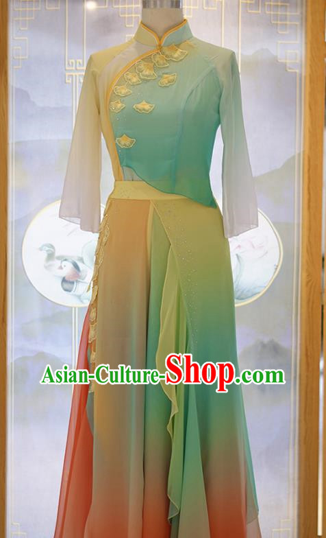 Classical Dance Costumes Fanghua Cup Same Style Harvest Festival Rural Ethnic Style Stage Performance Costumes